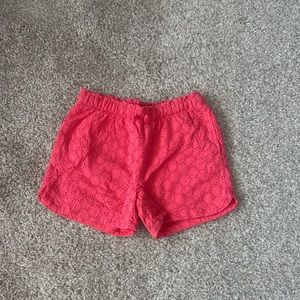 Cat & Jack Pink Eyelet Patterned Shorts